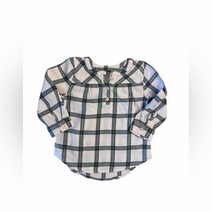 Jumping Beans Pink & Gray Plaid Button Down Shirt